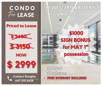 19 Western Battery Road 2509, Toronto C01, On M6k 0e3
