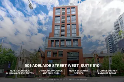 501 Adelaide Street W 610, Toronto C01, On M5v 1t4
