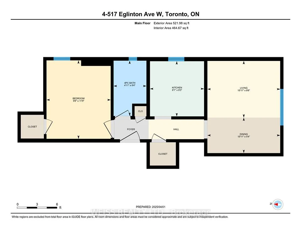 517 Eglinton Avenue W 4, Toronto C03, ON M5N 1B1