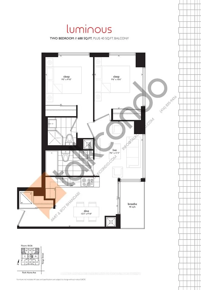 5180 Yonge Street 2205, Toronto C07, On M2n 5p6