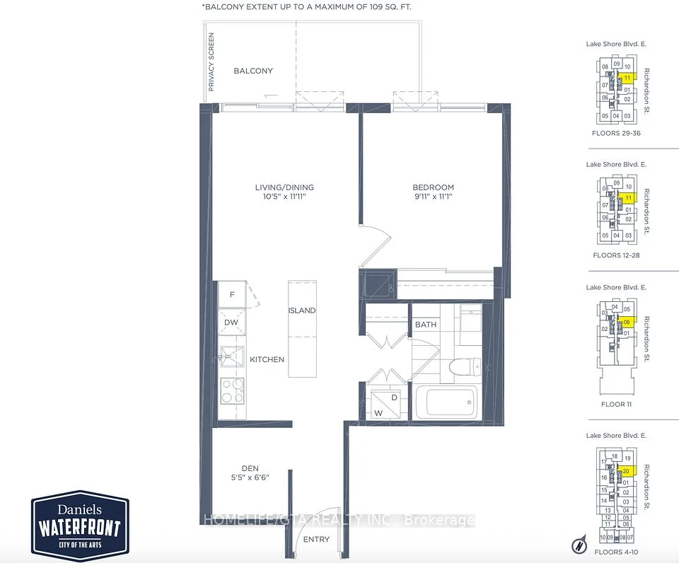 20 Richardson Street 2211, Toronto C08, ON M5A 0S6