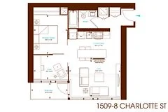 8 Charlotte Street 1509, Toronto C01, ON M5V 0K4