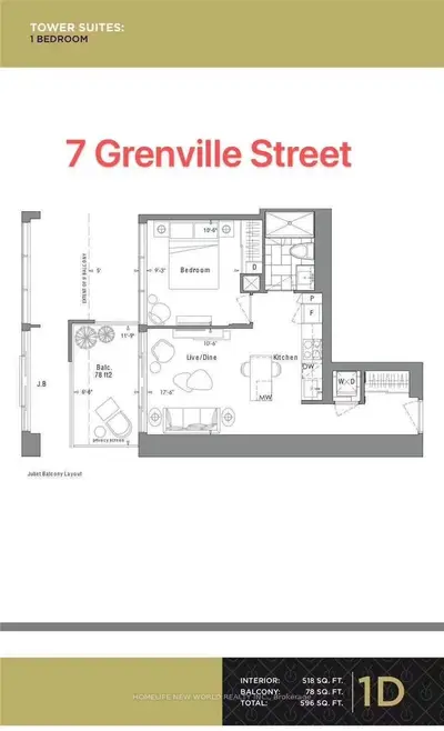 7 Grenville Street 1212, Toronto C01, ON M4Y 0E9
