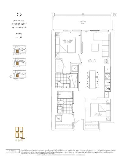88 Queen Street 2708, Toronto C08, On M5c 0b6