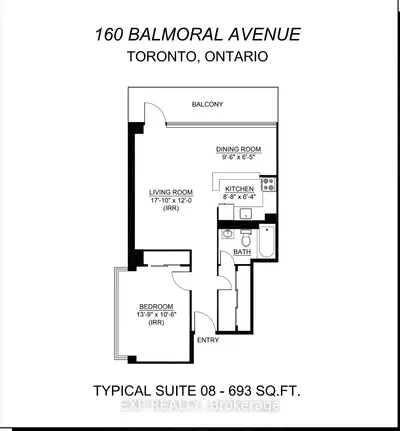 160 Balmoral Avenue 1108, Toronto C02, On M4v 1j7