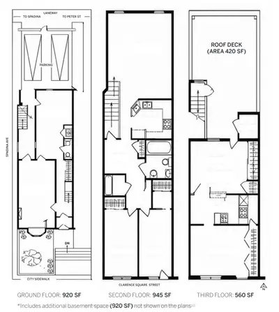 5 Clarence Square Gf, Basement, 2nd & 3rd, Toronto, On M5v 1h1