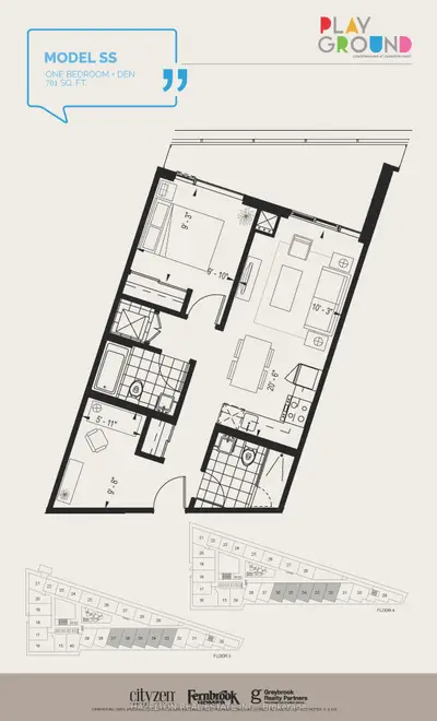 50 Ordnance Street 419, Toronto, On M6k 1a2