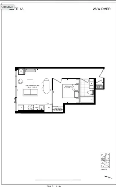 28 Widmer Street 4921, Toronto, On M5v 0t2