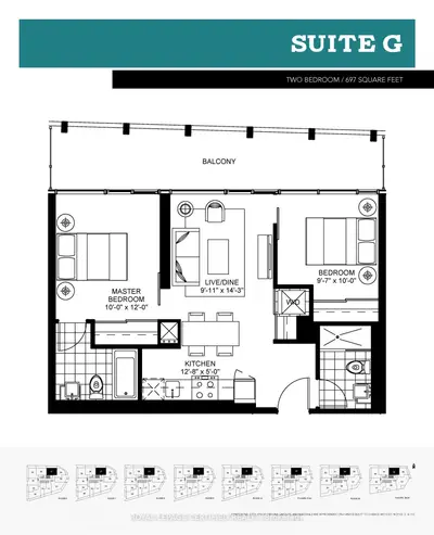30 Ordnance Street 2307, Toronto, On M6k 0c8