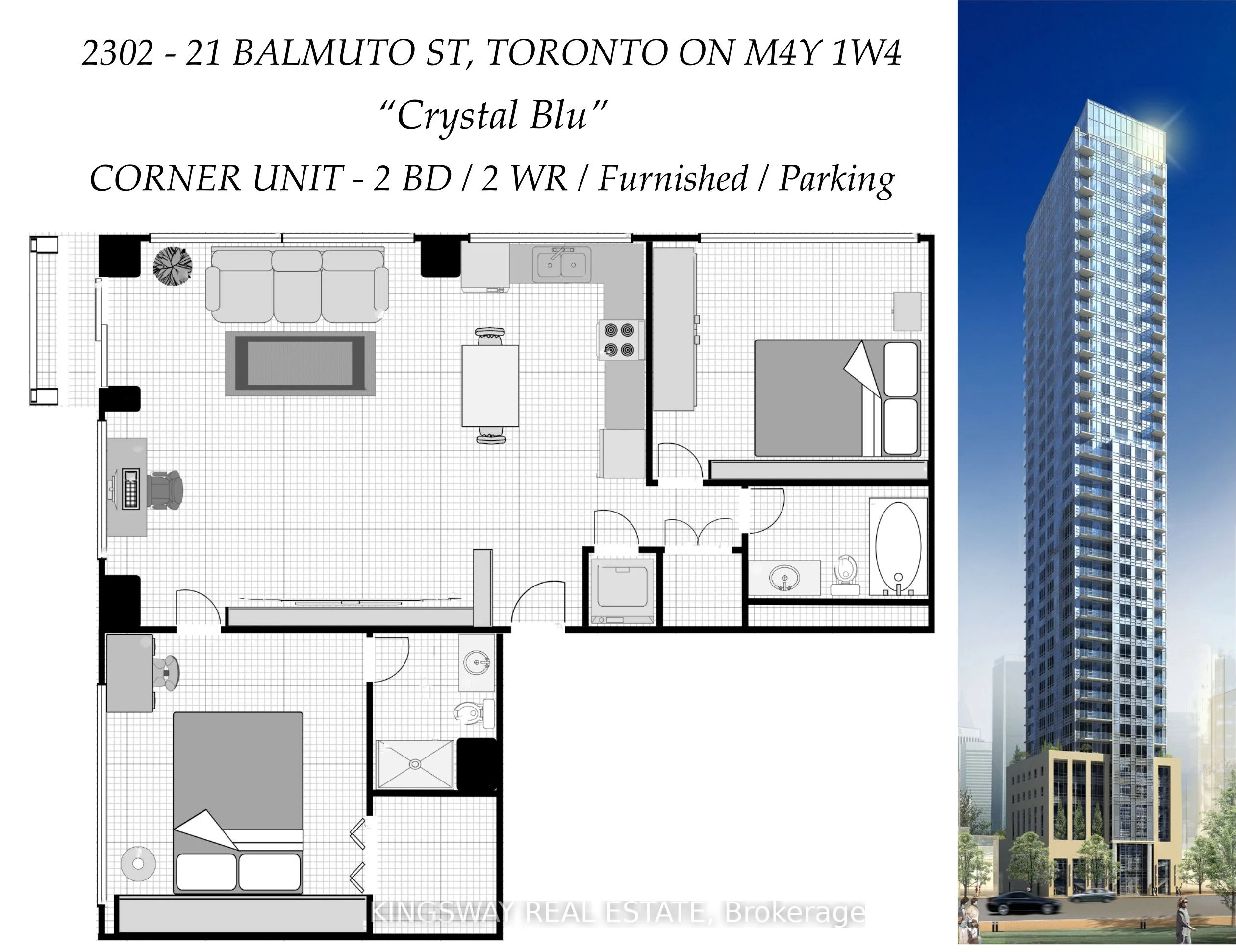 21 Balmuto Street S 2302, Toronto C01, ON M4Y 1W4