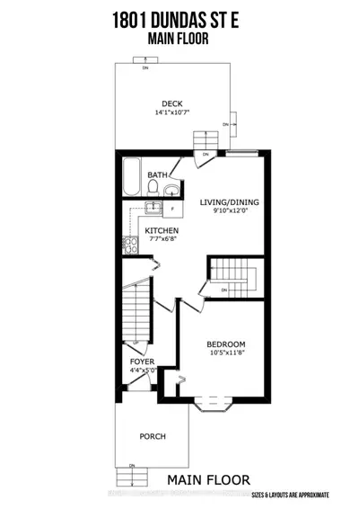 1801 Dundas Street E Main Floor, Toronto, On M4l 1m4