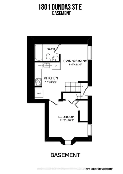 1801 Dundas Street E Basement, Toronto, On M4l 1m4