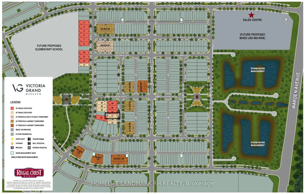 Lot 37 Lucy Pick Avenue, Markham, On L6c 3n8