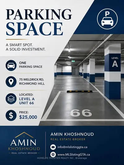 75 Weldrick Road E Parking Level A #66, Richmond Hill, On L4c 0h9