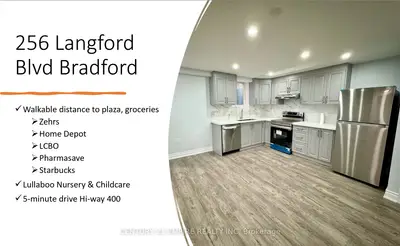 256 Langford Boulevard Lower, Bradford West Gwillimbury, On L3z 0s4