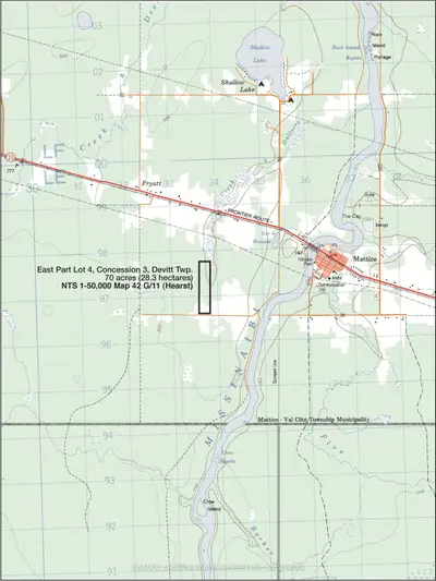 Lot 4 Pcl 2225, Mattice-val Cote, On, P0l 1t0