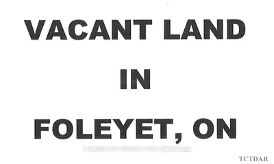 Lots 32, 34 Pl M79, Pcl 9336 Sec, Foleyet, On P0m 1t0