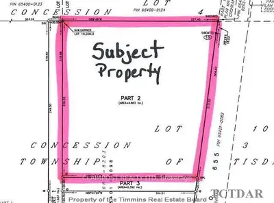 Highway 655, Lot 10, Con. 3, Timmins, On