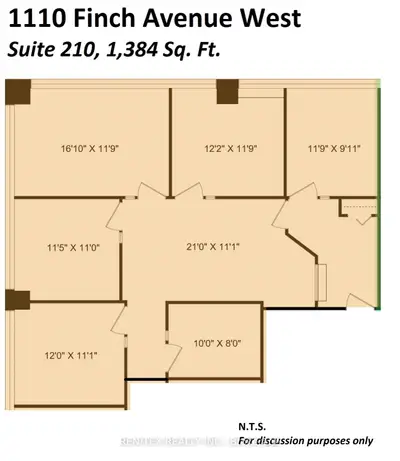 1110 Finch Avenue W 210, Toronto W05, On M3j 2t2