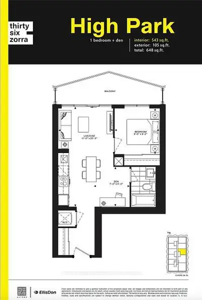 36 Zorra Street 1106, Toronto, On M8z 4z7