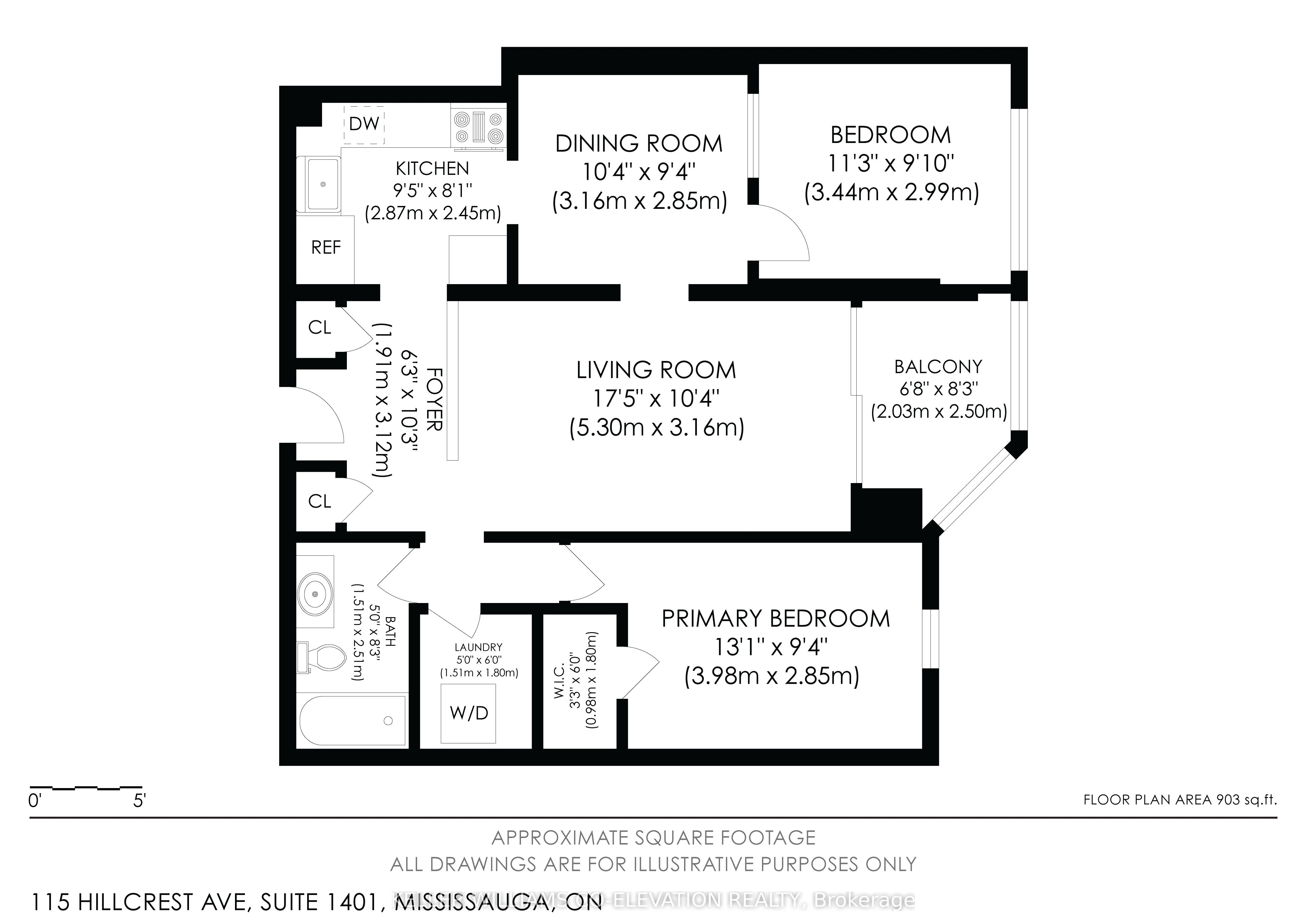 115 Hillcrest Avenue 1401, Mississauga, On L5b 3y9