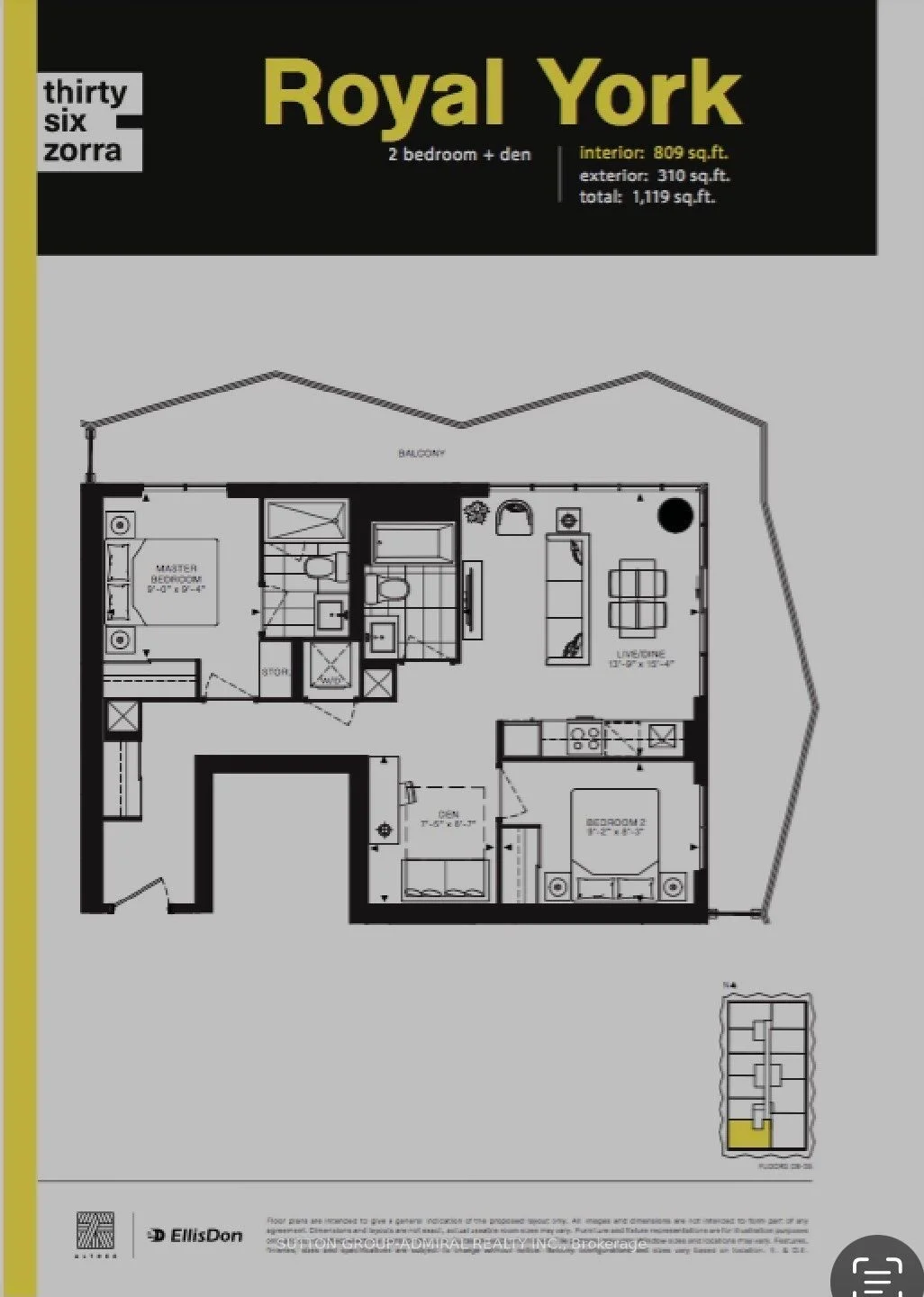 36 Zorra Street 2209, Toronto W08, On M8z 0g5