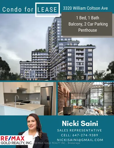 3220 William Coltson Avenue E Parking, Oakville, On L6h 7x9