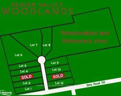 Lt 10 Butternut Court, Grey Highlands, On N0c 1e0