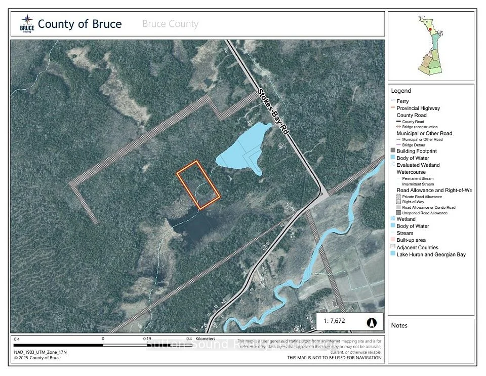 PT LT 1 CON 3 WBR (THIRDLY) Concession, Northern Bruce Peninsula, ON N0H 1W0