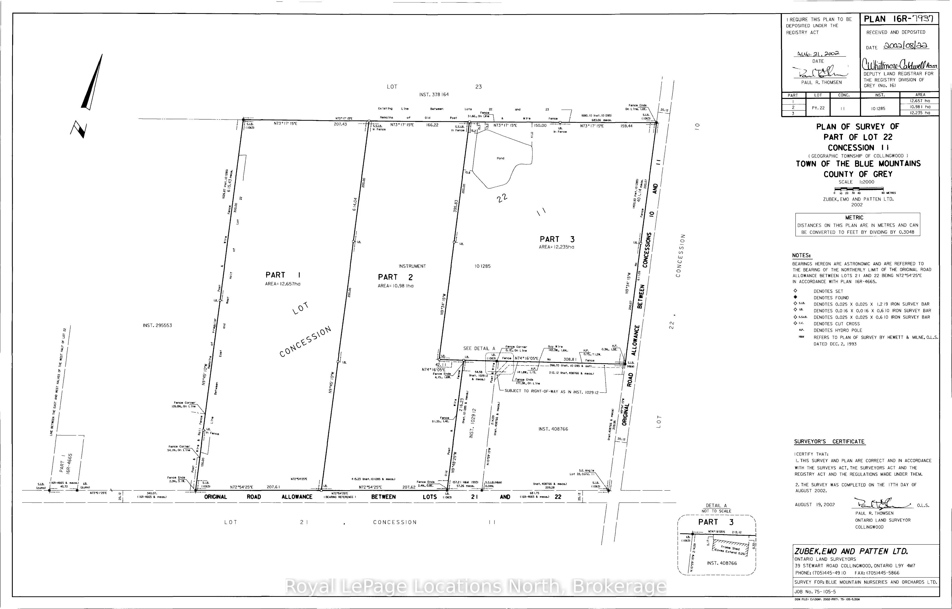 416400 10th Line, Blue Mountains, On N0h 1j0