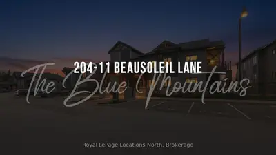11 Beausoleil Lane 204, Blue Mountains, On L9y 0h2