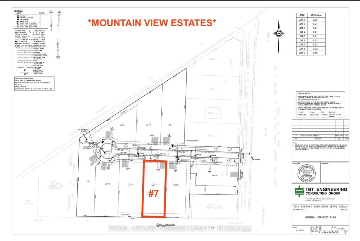 Lot #7 Mountain View Dr., Thunder Bay, On P7j 1e2