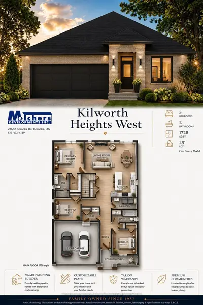 91 Allister Drive Lot #23, Middlesex Centre, On N0l 1r0