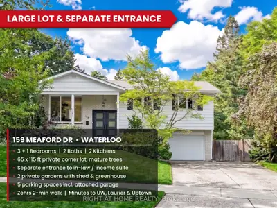 159 Meaford Drive, Waterloo, On N2j 3v2