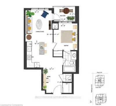 15 Wellington Street S 911, Kitchener, On N2g 2e6