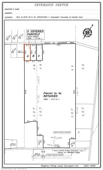 347 Freeman Road Lot A, Stone Mills, On K0k 3n0