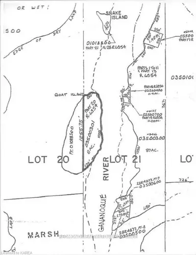 Pt. 20 Goat Island, Front Of Leeds & Seeleys Bay, On K7g 2v4