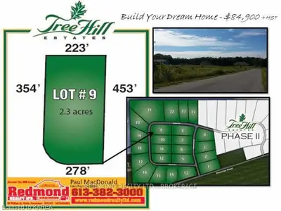 LOT 9 OWEN Avenue, Front of Leeds & Seeleys Bay, ON K7G 2V4
