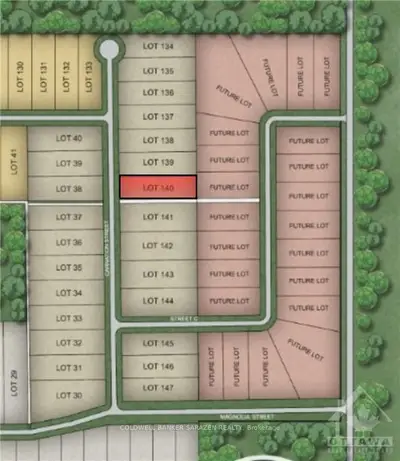 LOT140 CARNATION Street, Clarence-Rockland, ON K4K 1K9